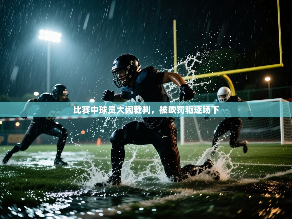 比赛中球员大闹裁判，被吹罚驱逐场下